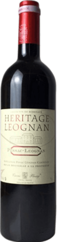 Бесплатная доставка | Красное вино Les Caves Fleury Heritage Léognan старения A.O.C. Bordeaux Франция Merlot, Cabernet Sauvignon, Cabernet Franc 75 cl