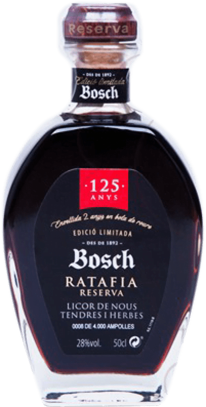 21,95 € Envío gratis | Licores Bosch Ratafia Edició Limitada Reserva 125 Años Botella Medium 50 cl