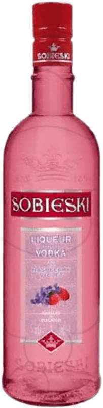 Envio grátis | Vodka Marie Brizard Sobieski Polônia 70 cl Raspberry — Framboesa, Violet — Violeta