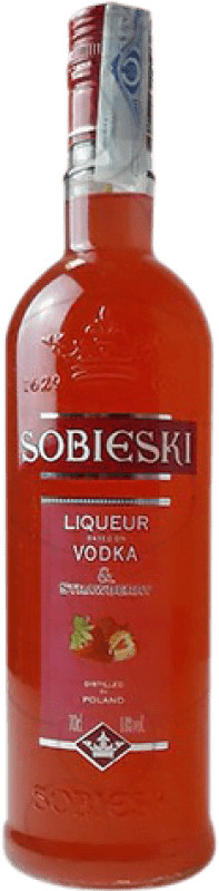 Spedizione Gratuita | Vodka Marie Brizard Sobieski Polonia 70 cl Strawberry — Fragola