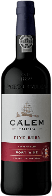 Free Shipping | Fortified wine Marie Brizard Calem Fine Ruby I.G. Porto Porto Portugal Tempranillo, Touriga Franca, Touriga Nacional, Tinta Amarela, Tinta Cão, Tinta Barroca 75 cl