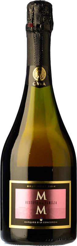 5,95 € 免费送货 | 玫瑰气泡酒 Marqués de La Concordia Rosé 香槟 预订 D.O. Cava