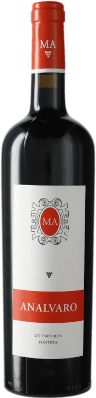 Бесплатная доставка | Красное вино Mas Anglada Analvaro D.O. Empordà Каталония Испания Merlot — Мерло, Cabernet Sauvignon — Каберне Совиньон 75 cl