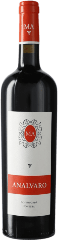 Free Shipping | Red wine Mas Anglada Analvaro D.O. Empordà Catalonia Spain Merlot, Cabernet Sauvignon 75 cl