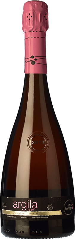 22,95 € Envío gratis | Espumoso rosado Mas Bertran Argila Rose Brut Nature Reserva D.O. Penedès