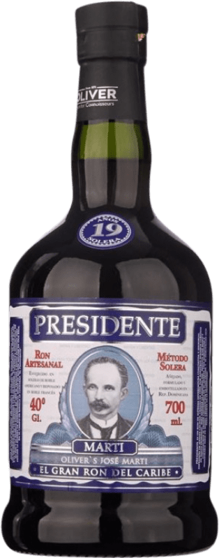 42,95 € | Rum Oliver & Oliver Presidente Dominican Republic 19 Years 70 cl