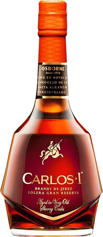 Envio grátis | Brandy Conhaque Osborne Carlos I Grande Reserva D.O. Jerez-Xérès-Sherry Espanha 1 L