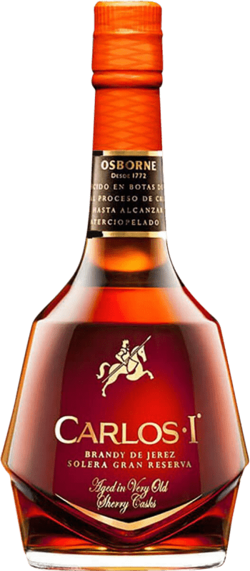38,95 € | Brandy Osborne Carlos I Große Reserve — Lange Reifung D.O. Jerez-Xérès-Sherry Spanien 1 L