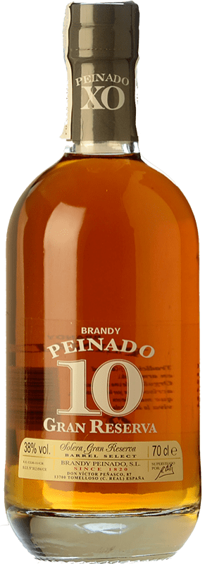 Free Shipping | Brandy Peinado Grand Reserve Spain 10 Years 70 cl