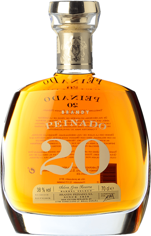 Free Shipping | Brandy Peinado Grand Reserve Spain 20 Years 70 cl