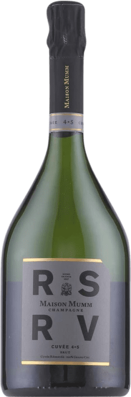 Free Shipping | White sparkling G.H. Mumm RSRV Cuvée 4.5 Grand Cru Brut A.O.C. Champagne Champagne France Pinot Black, Chardonnay 75 cl