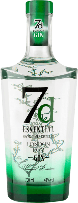 Envoi gratuit | Gin 7D Gin Essential Royaume-Uni 70 cl