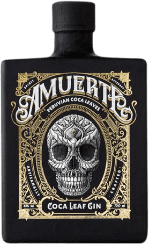 Бесплатная доставка | Джин Amuerte Gin Black Италия 70 cl