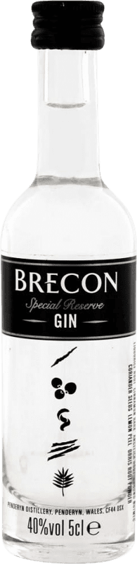 3,95 € Envío gratis | Ginebra Penderyn Brecon Gin Botellín Miniatura 5 cl