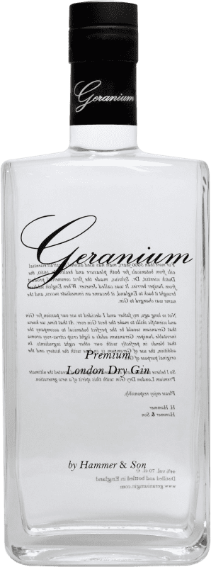 Spedizione Gratuita | Gin Geranium Premium London Dry Gin Regno Unito 70 cl