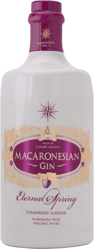 Envio grátis | Gin Macaronesian Strawberry Espanha 70 cl