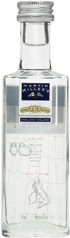 5,95 € Envío gratis | Ginebra Martin Miller's Arctic Clarity Dry Gin Botellín Miniatura 5 cl