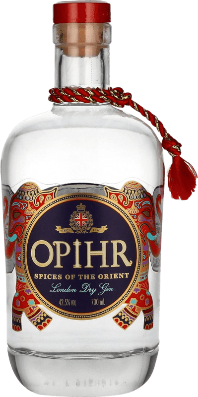 Envio grátis | Gin G&J Greenalls Opihr London Dry Gin Oriental Spiced Reino Unido 70 cl