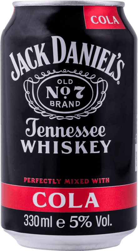 Envio grátis | Refrescos e Mixers Jack Daniel's Old Nº 7 Mixed Cola Estados Unidos Lata 33 cl