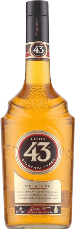 Envoi gratuit | Liqueurs Licor 43 Cuarenta y Tres Espagne 1 L