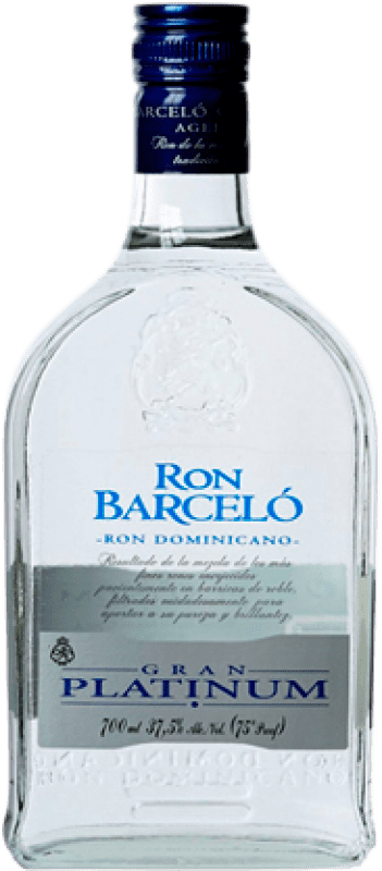 Envoi gratuit | Rhum Barceló Blanco Platinum République Dominicaine 70 cl