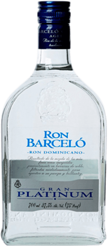 Envio grátis | Rum Barceló Platinum — Edição Platina, Blanco — Branco República Dominicana 70 cl