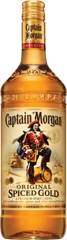 免费送货 | 朗姆酒 Captain Morgan Spiced Añejo 牙买加 瓶子 Jéroboam-双Magnum 3 L