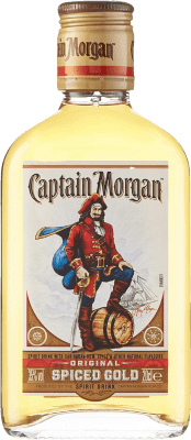 送料無料 | ラム Captain Morgan Spiced Añejo Petaca ジャマイカ 小型ボトル 20 cl