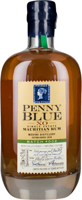 71,95 € Free Shipping | Rum Medine Distillery Penny Blue X.O. Extra Old Extra Añejo