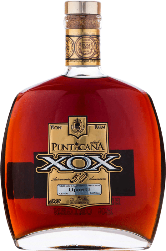 免费送货 | 朗姆酒 Puntacana X.O.X. Extra Old 50 Aniversario Extra Añejo 多明尼加共和国 70 cl