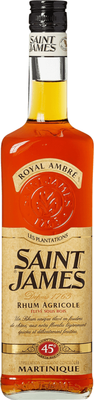 Бесплатная доставка | Ром Plantations Saint James Royal Ambré Añejo Мартиника 70 cl