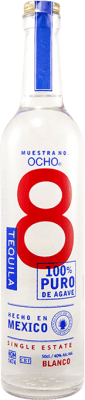 Free Shipping | Tequila Ocho 8 Blanco — White Jalisco Mexico Medium Bottle 50 cl