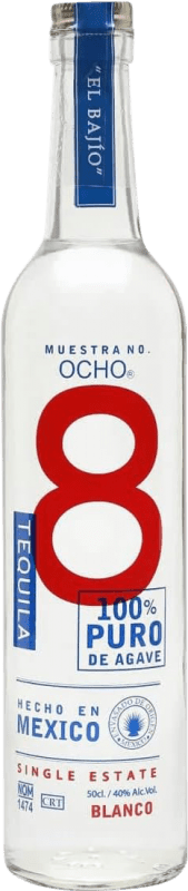 61,95 € 免费送货 | 龙舌兰 Ocho 8. Blanco 瓶子 Medium 50 cl