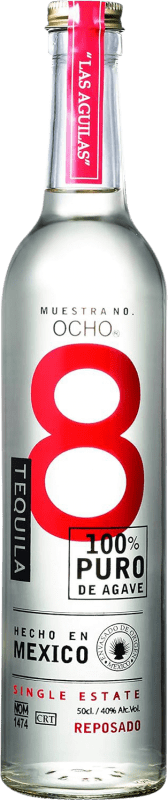 59,95 € Envío gratis | Tequila Ocho 8 Reposado Botella Medium 50 cl