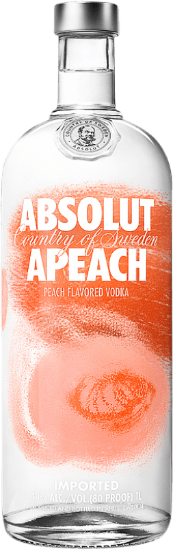 Spedizione Gratuita | Vodka Absolut Apeach Svezia 1 L