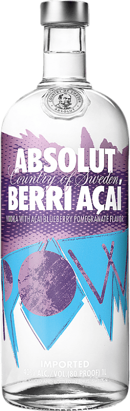 15,95 € | Водка Absolut Швеция 1 L Açaí — Асаи, Blueberry — Черника