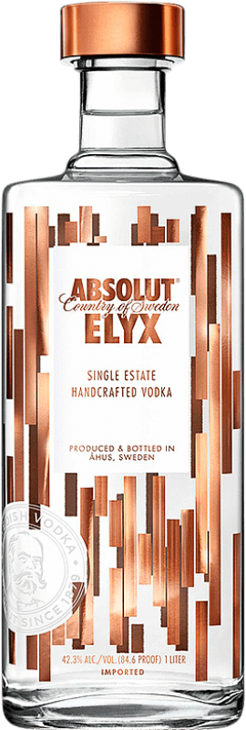 Бесплатная доставка | Водка Absolut Elyx Швеция 1 L