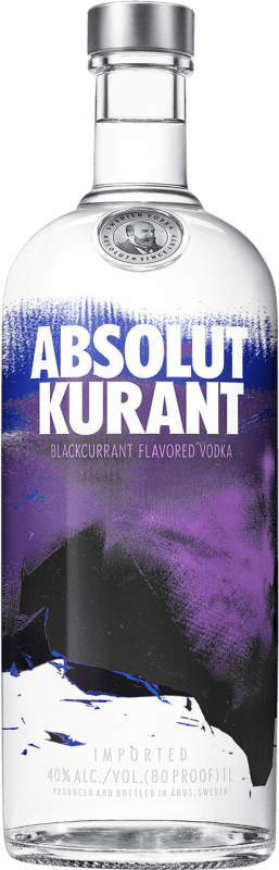 223,95 € | Vodka Absolut Kurant Suède 1 L Blackcurrant — Cassis