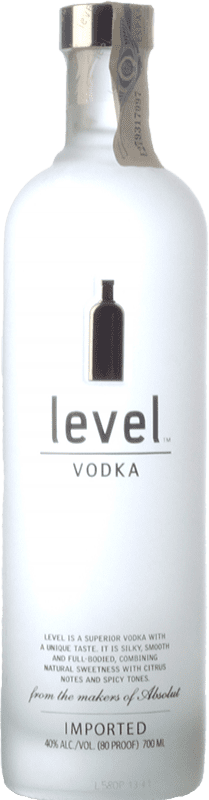 Envio grátis | Vodca Absolut Level Suécia 70 cl