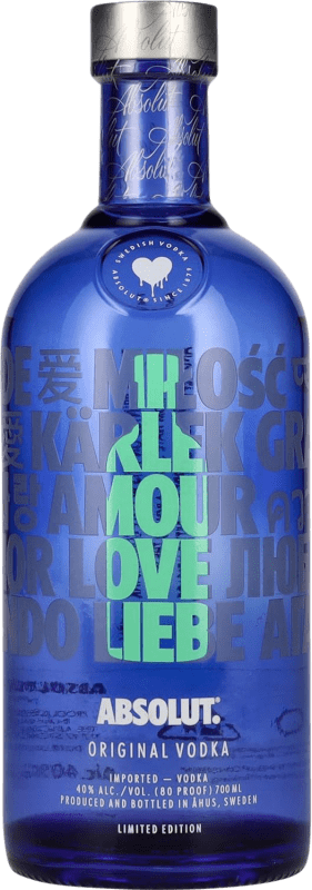 Envío gratis | Vodka Absolut Love Edition Suecia 70 cl