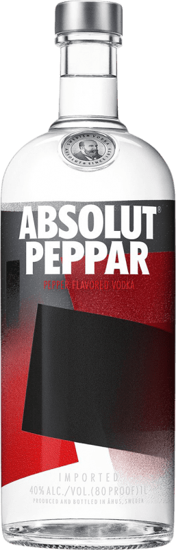 Envio grátis | Vodca Absolut Peppar Suécia 1 L