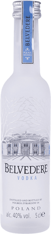 6,95 € Envio grátis | Vodca Belvedere Garrafa Miniatura 5 cl