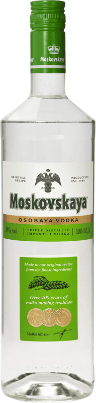 Free Shipping | Vodka Moskovskaya Russian Federation 1 L