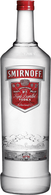 Free Shipping | Vodka Smirnoff Etiqueta Roja France Jéroboam Bottle-Double Magnum 3 L