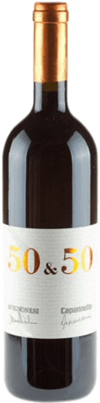 134,95 € Free Shipping | Red wine Capannelle 50 & 50 2008 Otras D.O.C. Italia Italy Merlot, Sangiovese Bottle 75 cl
