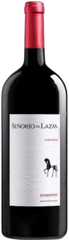 12,95 € Free Shipping | Red wine Pirineos Señorío de Lazán Aged D.O. Somontano Magnum Bottle 1,5 L
