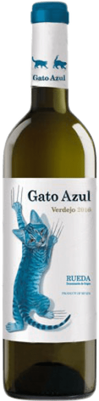 16,95 € Бесплатная доставка | Белое вино El Gato Azul молодое D.O. Rueda