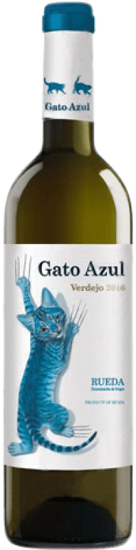 17,95 € Бесплатная доставка | Белое вино El Gato Azul Молодой D.O. Rueda