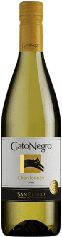 Бесплатная доставка | Белое вино Gato Negro молодое Чили Chardonnay — Шардоне 75 cl
