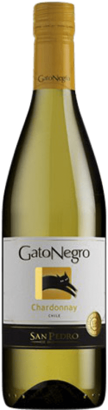 Бесплатная доставка | Белое вино Gato Negro Молодой Чили Chardonnay 75 cl